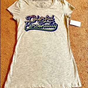 🍀New Gray T-shirt Juniors (7-9)